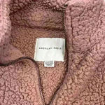 American Eagle  Pink/Purple Quarter Zip Sherpa Size XS Photo 4