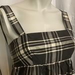 Alice + Olivia  Black plaid taffeta Tank dress C26 Photo 5