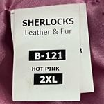 Smith Fine Furs Genuine Fox Fur Convertible Hooded Jacket To Vest Pink Dyed 2XL Size 2X Photo 12