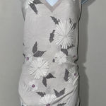 Trouve Womens Sleeveless‎ Tank Top Beige Floral Print V Photo 0