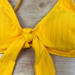 Xhilaration  Juniors' Yellow Ribbed Bralette Bikini Top - Size Small - NWT Photo 2