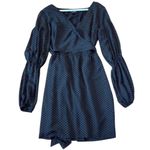 Club Monaco  black Jowdie polka dot wrap dress size 6 Photo 2
