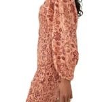 Free People  Apricot Combo Floral Smock It To Me Mini Dress Size M NWOT Photo 7