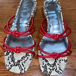 Circus by Sam Edlman Snake Print Mini Heeled Sandals Photo 0