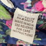 Magic  Navy Floral Maxi Dress with Lace Photo 4