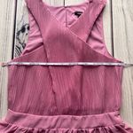 EXPRESS Pink Twist Halter Neck Pleated Peplum Tank Top Photo 6