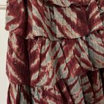 Ulla Johnson Margot Skirt Canyon Size 0 Tiered Brick Sea Green Midi Maxi Skirt Photo 10