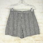 Sundays Berry Short Womens S White Black Striped Boucle High Waist Pleated NWT Photo 3