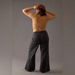 Anthropologie Pilcro Slouchy Chino Wide Leg Pants in Sundrenched Black 25 Photo 2