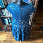 Eliza J blue lace layered 14W elegant midi dress Photo 1