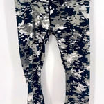 Reebok Stylish Camo Print Workout Leggings Athletic Yoga Pants Fitness Activewear Photo 0