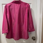 Coldwater Creek  Pink Button-Down Blouse 3/4 Sleeve Professional Shirt XL‎ Photo 3