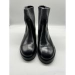 J.Crew NWB Black Italian Leather Rib-Cuff Chelsea Ankle Boots Pull On Shoes 9.5 Photo 5