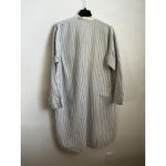 Banana Republic Vintage  Woman’s Blue Striped Cotton Long Night Shirt L Photo 4