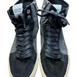 Zadig & Voltaire Shoes Womens Size EU 38 Black High Top Leather Side Zip Buckle Photo 0