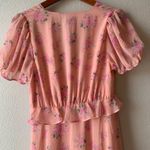 Love Shack Fancy  For Target Pink Fleur Midi Dress Size 10 Photo 9
