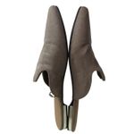 Bamboo  Cynic Beige Tan Faux Suede Closed Toed Flats Mules Size 8 Photo 2