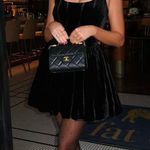 ZARA  dress corset holiday flowy velvet velour black mini evening  Photo 0