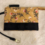 Steve Madden Floral Wristlet - Gold and Black Photo 0