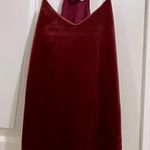 Bishop and Young Velvet Spaghetti Strap Tank in Burgundy Size Medium Photo 0