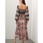 MARIA CHER Dress Womens X Large Pink Red Printed Junin Naibi Southwest‎ Western Size XL Photo 4