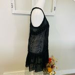 All saints Corrupt Dress Sheer Black Silk Sleeveless Tunic Size Photo 2