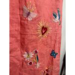 Johnny Was  Adara Embroidered Linen V-neck Tank Dress In Georgia Peach Sz. XXS Photo 2
