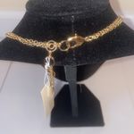 Amrita Singh  gold brass and Australian crystal floral statement necklace. Photo 5