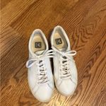 VEJA  Women's White and Light Green Sneakers Photo 1