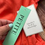 Calligraphie Womens Short Sleeve V-Neck Button Down Petite Crop Top Size PL Photo 10