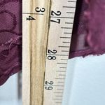 Torrid Top Womens 2X Abbey Chiffon Clip Floral Maroon Burgundy Burnout Sheer Photo 9