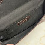 Banana Republic Clutch Purse Brown Faux Snakeskin Party Evening Bag Animal Photo 4