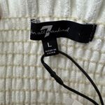 7 For All Mankind  Faux Leather Smocked Ruffled Mini Dress Size L NWT Photo 7