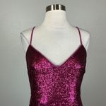 Donna Karan Sequined Sleeveless Midi Sheath Colorful Pink Size 8 Sleeveless Photo 6