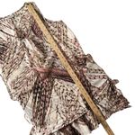 LOGO By Lori Goldstein  Ruffle Hem Top‎ Womens S Sheer Flowy Sleeveless BOHO Photo 11