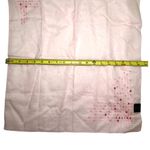 CELINE Pink Embroidered Cotton Handkerchief Scarf 100% Cotton Japan 19" Photo 5