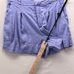 Maeve  Linen Pleated Shorts Purple 6 Photo 10