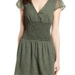 BP Smocked Waist Chiffon Mini Dress Green Sz XS Photo 0