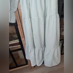 Amazon R.Vivimos gingham midi dress smocked Puff Sleeves Bow Off-Shoulder Boho sage Photo 10