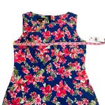 NWT ALYX Blue Red Pink Floral Sleeveless Sheath Mini Dress Hibiscus Flower New Size 4 Photo 6