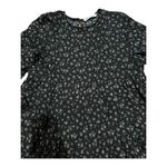 ZARA  floral print babydoll mini dress black tan floral print size medium Photo 7