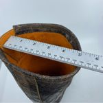 Frye  Veronica  Leather Boots Color Brown Fashion Cracked Shiny Finish SZ 6 Photo 11