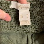 Revamped  Top Womens Medium Olive Green‎ Crop Tie Front Sleeveless Casual Blouse Photo 2