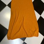 Rag and Bone  Soleil Ribbed Knit Skirt Orange Yellow Bright Marigold Tangerine sz L Photo 10