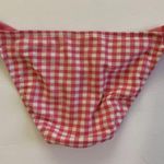 Lauren James Pink White Gingham Check Bikini Swim Bottom XS Excellent Photo 3