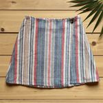 Anthropologie Porridge Clothing Striped Cotton Wrap Skirt - Size Small Photo 1