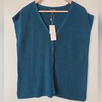 Eileen Fisher  Peruvian Organic Cotton Crepe Vest Size L Photo 7