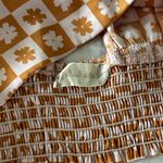 Altar'd State  Floral Checkered Crop Top Photo 6