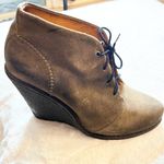 Rag and Bone  Odval Brown Distressed Wedge Heel Booties Size 10 Photo 3