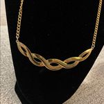 Sarah Coventry Fashion Braids Gold Tone Infinity Necklace Photo 1